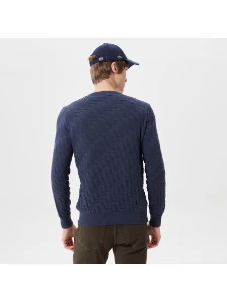 Lacoste Swetry Lacoste granatowy