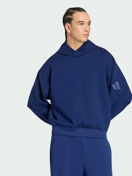 Худі adidas комбінований верх синій