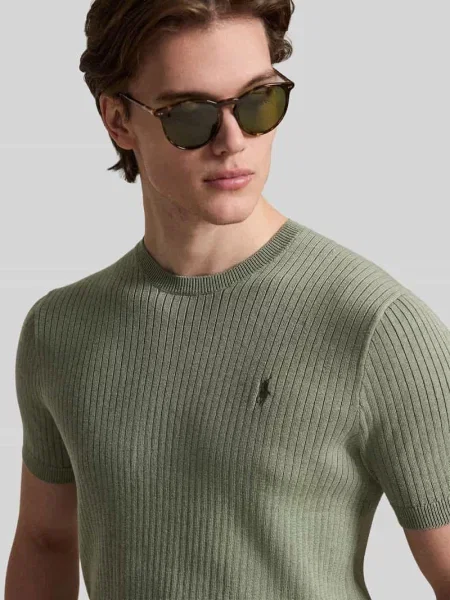 T-shirt o kroju regular fit z czystej bawełny Polo Ralph Lauren zielona