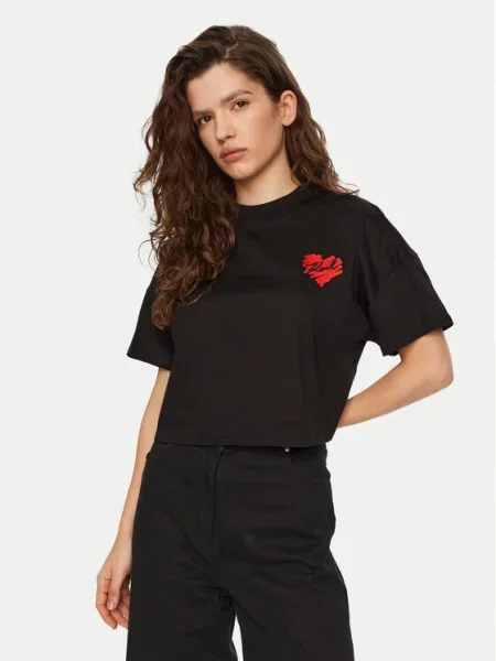 KARL LAGERFELD Póló Regular Fit fekete