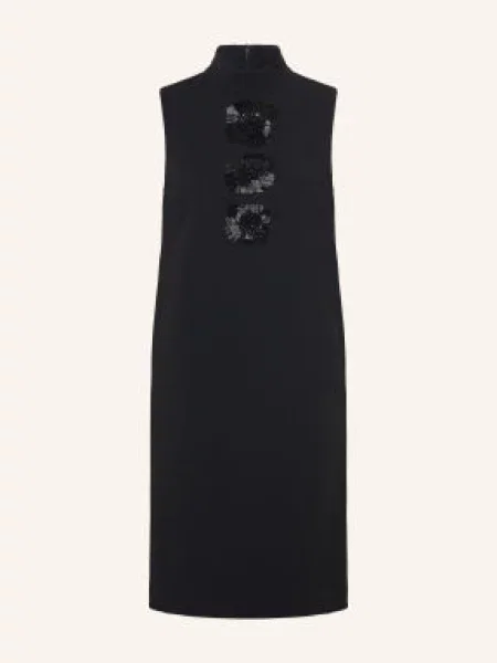 Šaty Max Mara Studio s kamínky černé