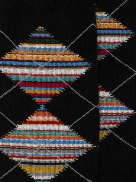 Șosete Paul Smith cu model argyle negru