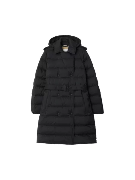 Płaszcz Burberry z kapturem czarny