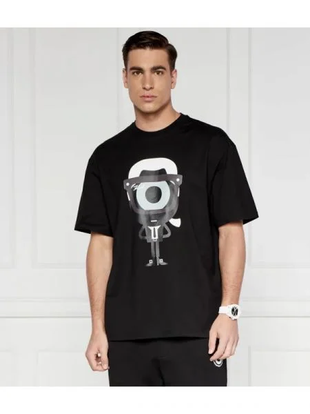 Karl Lagerfeld Póló | Relaxed fit fekete