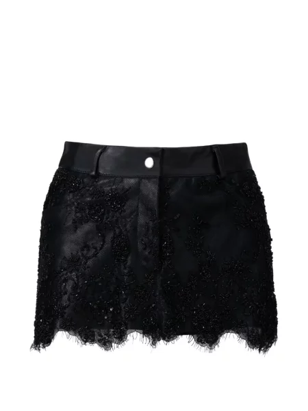 Fusta mini Almaz cu paiete din dantelă negru