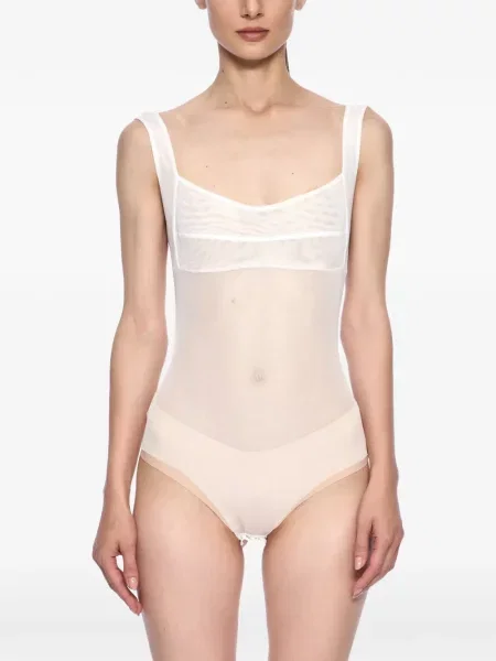 Body Atu Body Couture fără mâneci alb