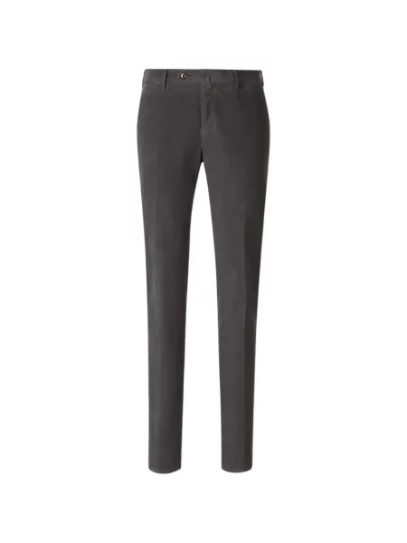 Pantaloni Pt Torino de catifea cord gri
