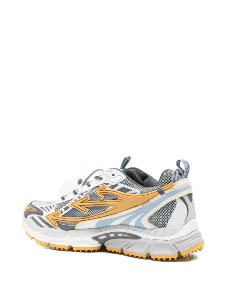 Sneakerși Off-white plasă alb
