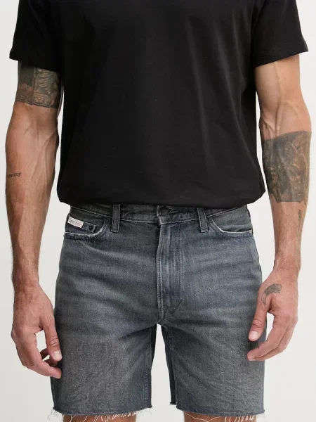 Calvin Klein Jeans pantaloni scurți pentru bărbați din denim gri