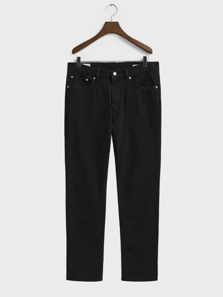 Джинсы Gant из твилла без косточек черные
