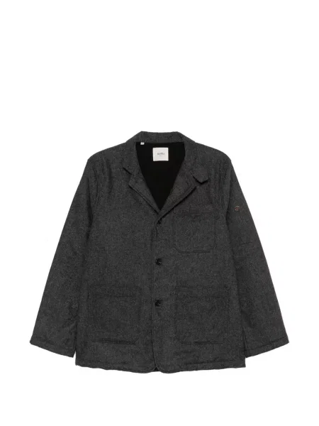 Jakna Koike Barcelona s herringbone uzorkom siva