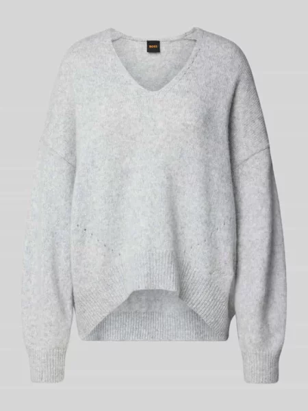 Sweter o kroju loose fit z mieszanka alpaki i wełny model Fondyssa' Boss Orange
