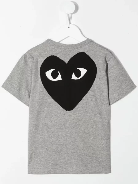 Koszulka dziecięca Comme Des Garcons Play szara