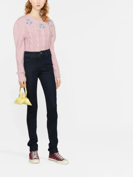 Pantaloni Emporio Armani albastru