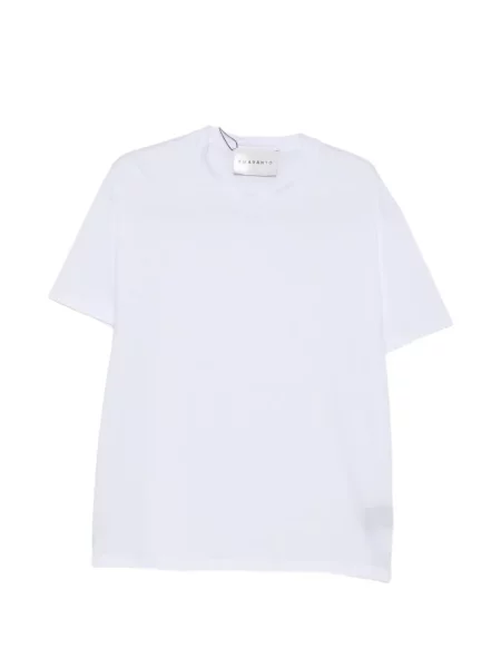Tricou Amaranto cu decolteu rotund alb