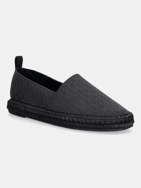 Calvin Klein mokasíny ESPADRILLE AOP CV černé