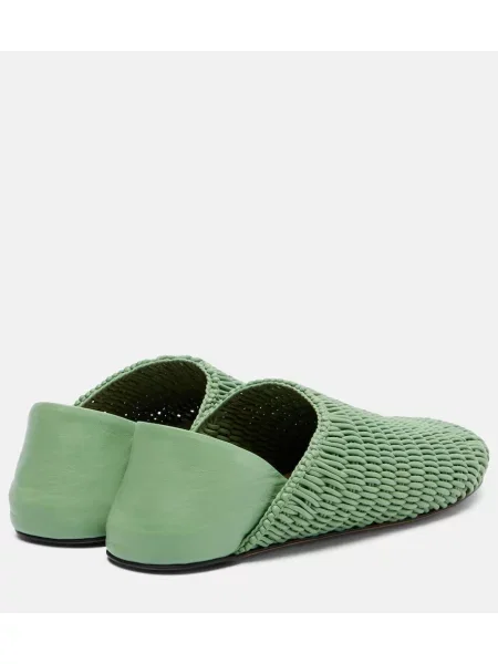 Pantofi loafer Jw Anderson din piele verde