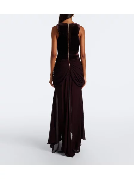 Rochie Zimmermann de catifea drapată