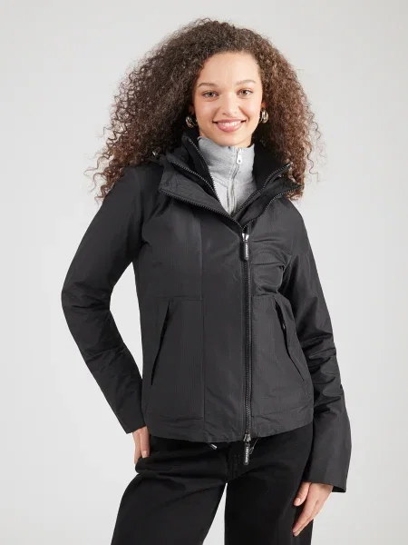 Superdry & Co Geacă de primăvară-toamnă negru