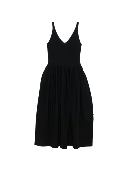 Sukienka midi Cfcl z dekoltem w serek do kolan garniturowa czarna