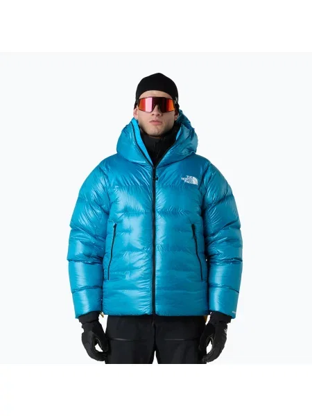 Zateplená bunda The North Face Summit Pumori Down Parka meridian blue modrá