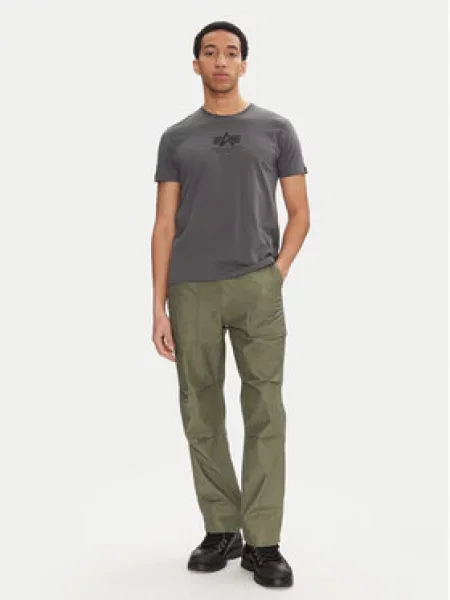 Tričko Alpha Industries s autogramem černé