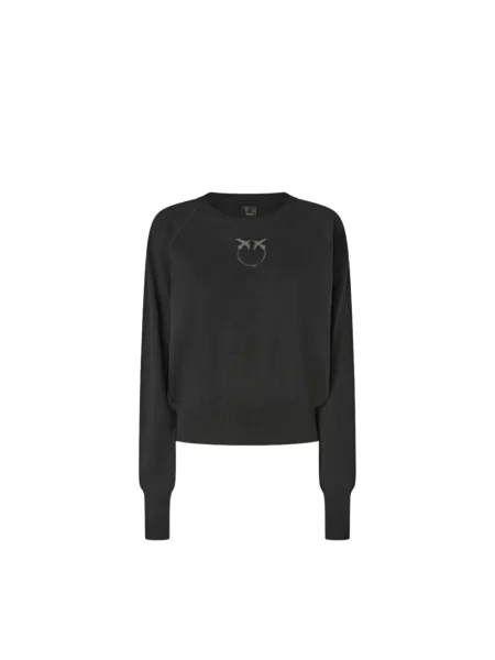 Sweter Pinko wełniany czarny