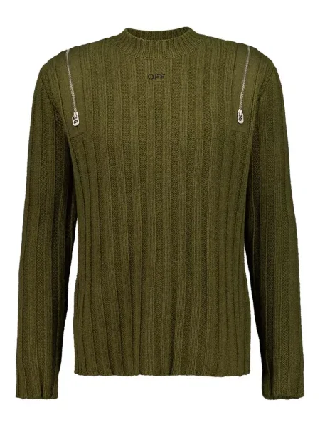 Pulover Off-white alb