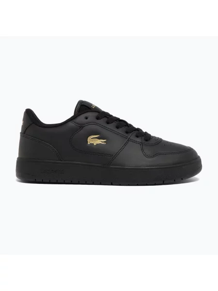 Încălțăminte pentru femei Lacoste Court Ace Leather black/gold negru