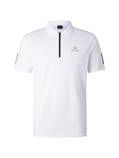 Koszulka polo Bogner Fire+ice z nadrukiem biała