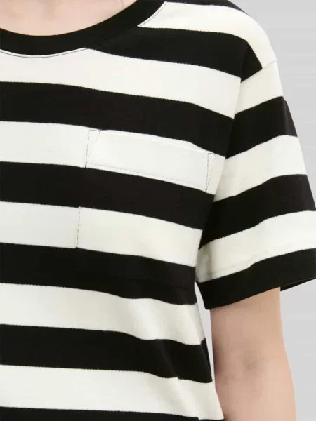 T-shirt o kroju loose fit z czystej bawełny Marc O'polo granatowa