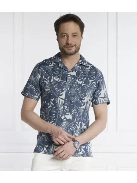 Tommy Hilfiger De in cămașă W-DIFFUSED FOLIAGE albastru
