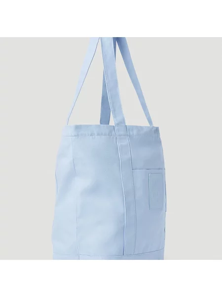 Lniana shopperka Raf Simons niebieska