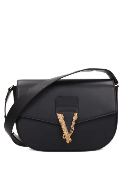 Geantă Versace din piele negru