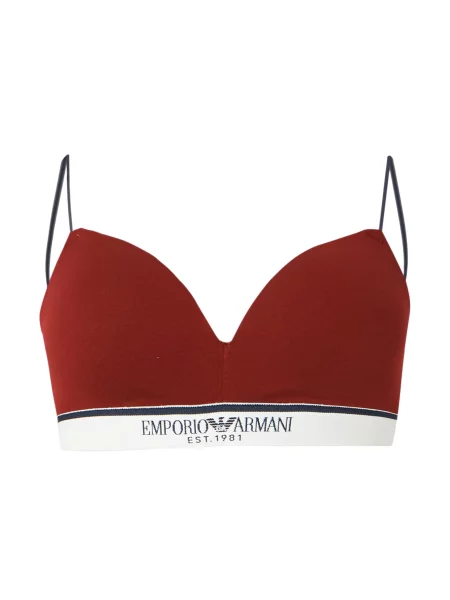 Emporio Armani Sutien roşu închis / negru alb