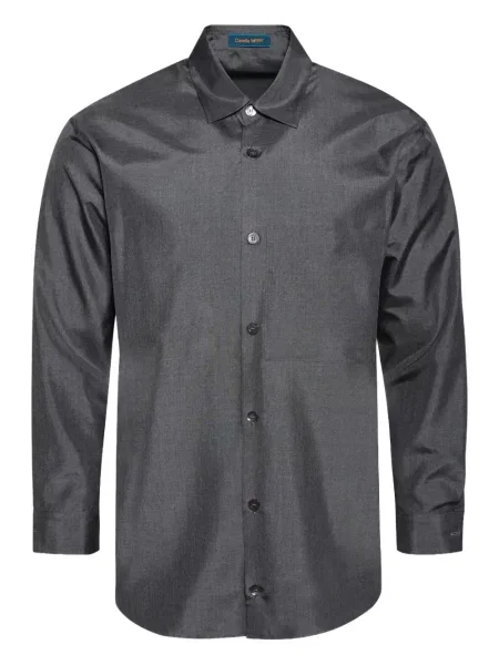 Копринена риза Casella Meyer бродирана сиво