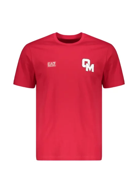 Raštuotas marškinėliai Ea7 Emporio Armani raudona