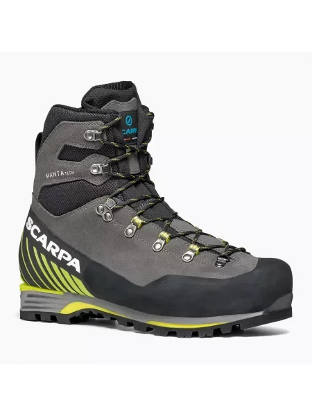 Olcsóbban. Férfi magas alpin csizma SCARPA Manta Tech GTX cápa/lime. Méret: EU