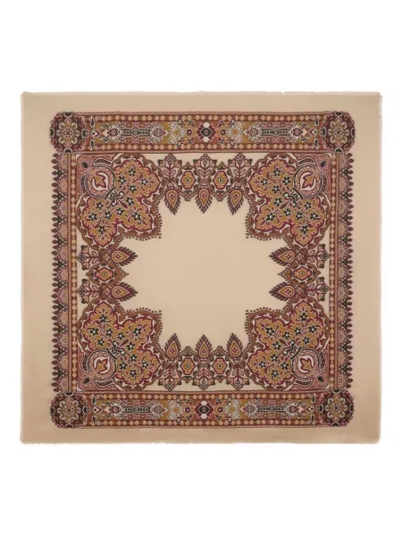 Fular Etro cu model floral din jacard