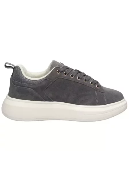 Sneakersy Liu Jo zamszowe na platformie szare