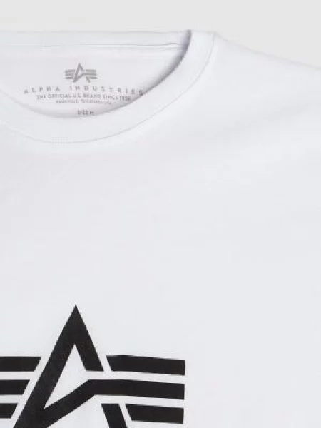 T-shirt z nadrukiem z logo Alpha Industries biała