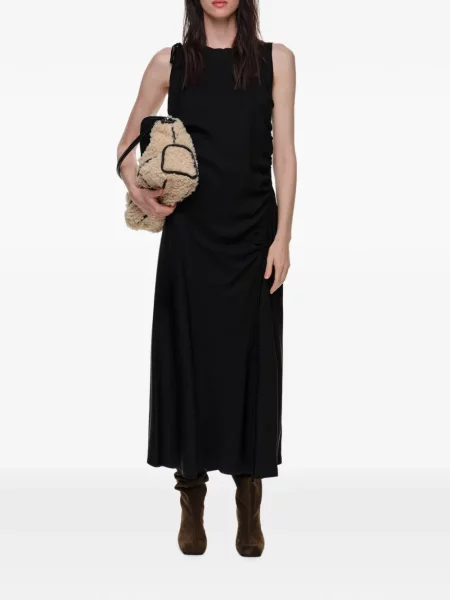 Lung rochie Bimba Y Lola fără mâneci negru