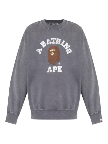 Mikina A Bathing Ape® s potiskem šedá