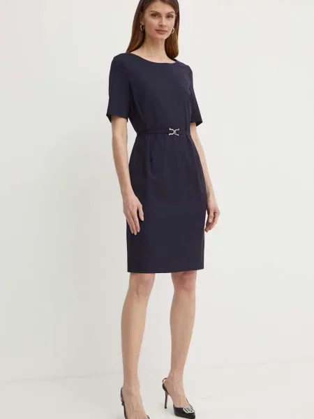 BOSS sukienka wełniana