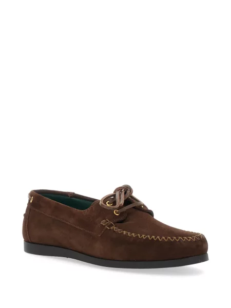 Fűzős csipkés loafer Vinny's barna