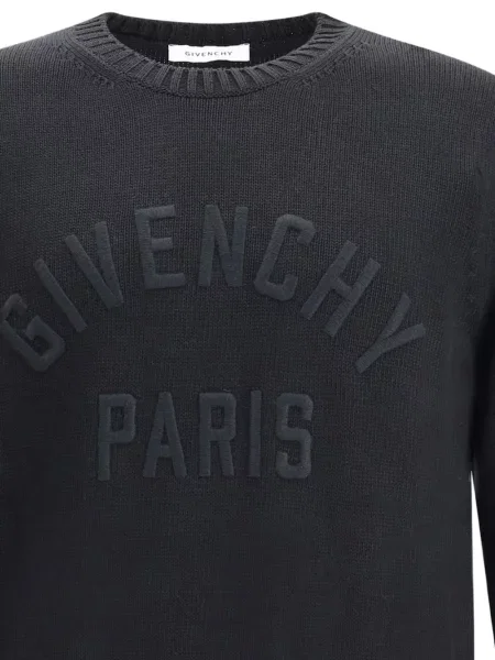 Pulover Givenchy cu decolteu rotund negru