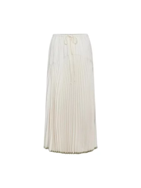 Spódnica plisowana Vince do kolan biała