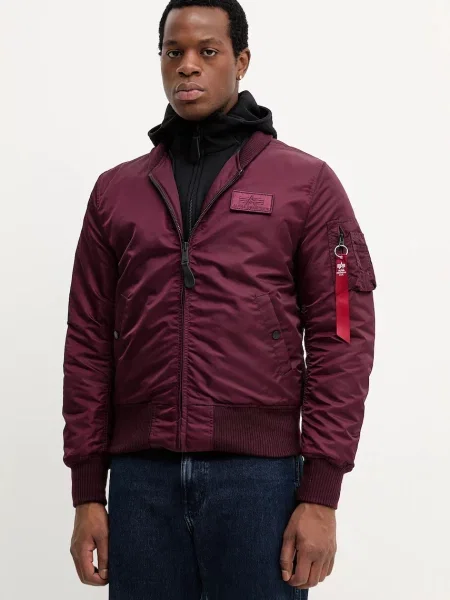 Alpha Industries bomber dzseki bordó téli borvörös