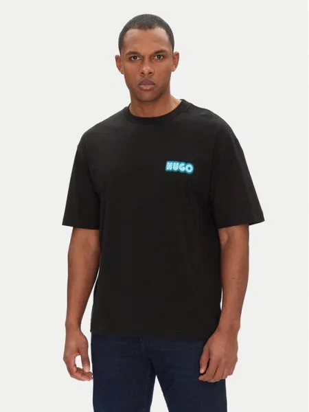 HUGO Tricou Duwood negru