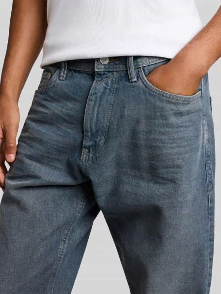 Jeansy o kroju relaxed fit z czystej bawełny model TTWAYLEN' Tom Tailor Denim niebieskie